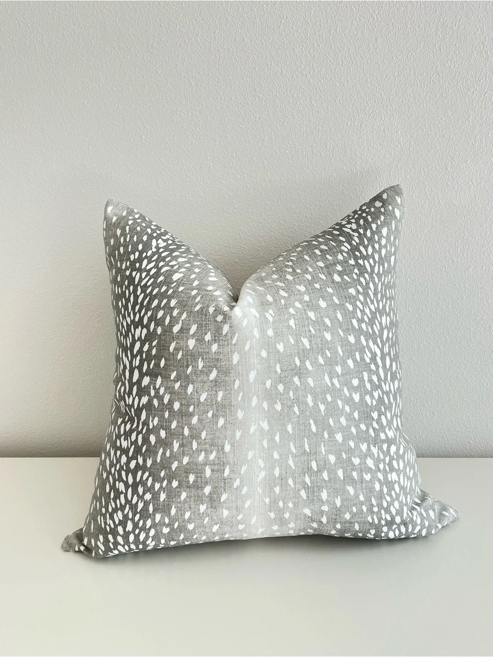 Gray Ombré Fawn Pillow Covers